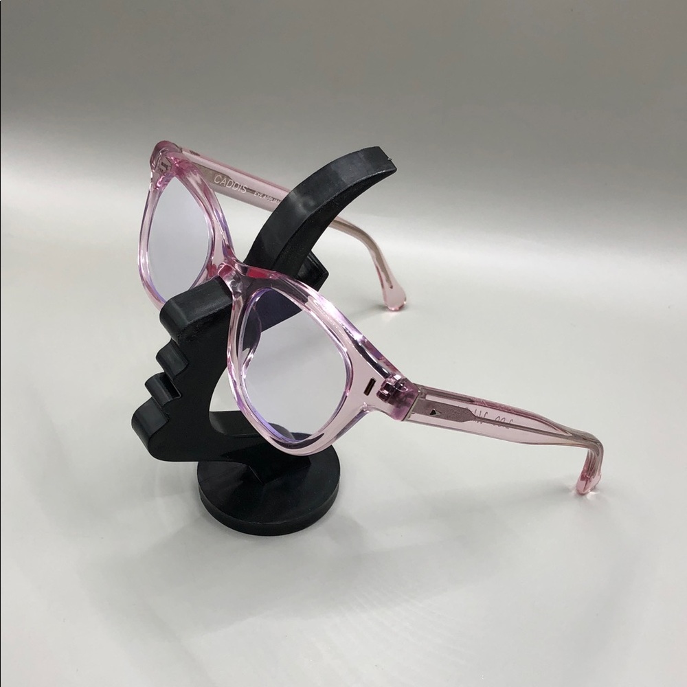 Caddis Wabi Sabi Reading Glasses 2.00 Polished Clear Pink RGB Classic